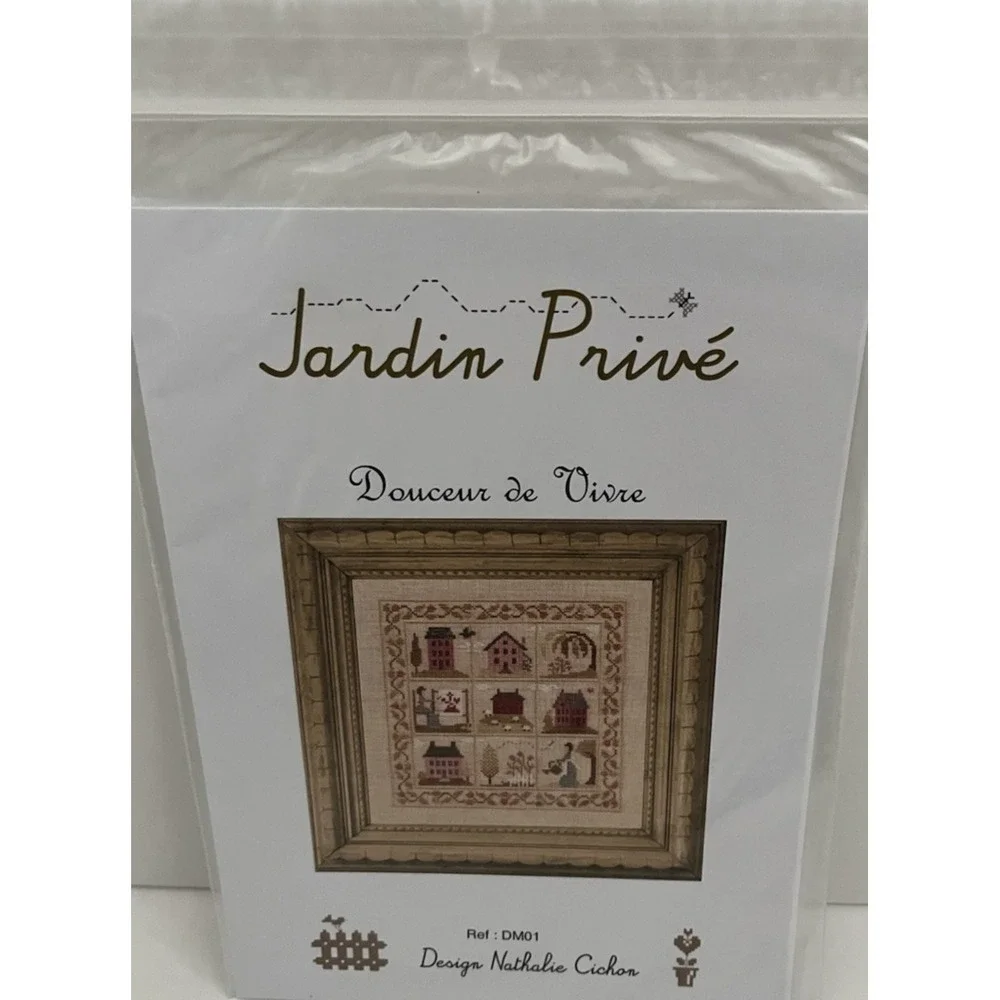 Jardin Prive Douceur de Vivre‎ Design Nathalie Cichon DM01 Chart Pattern ONLY